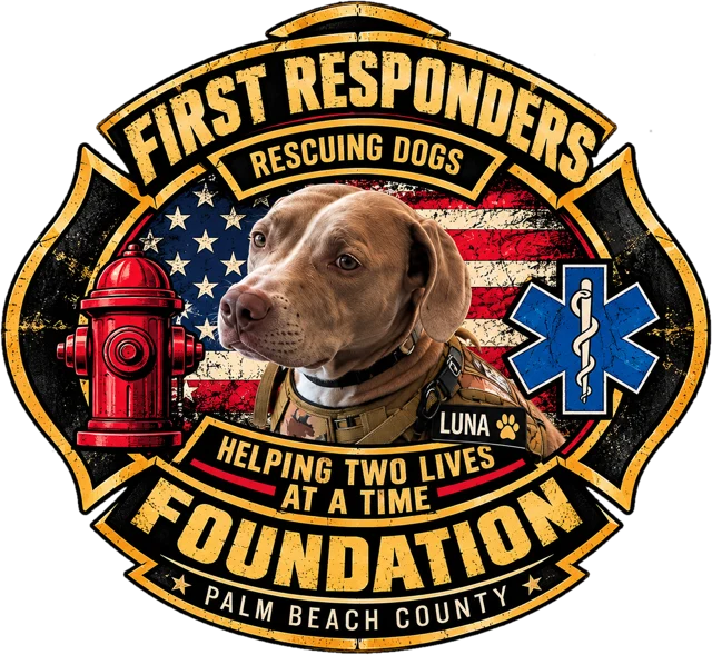 First Responders Foundation, Palm Beach County, logo featuring Luna